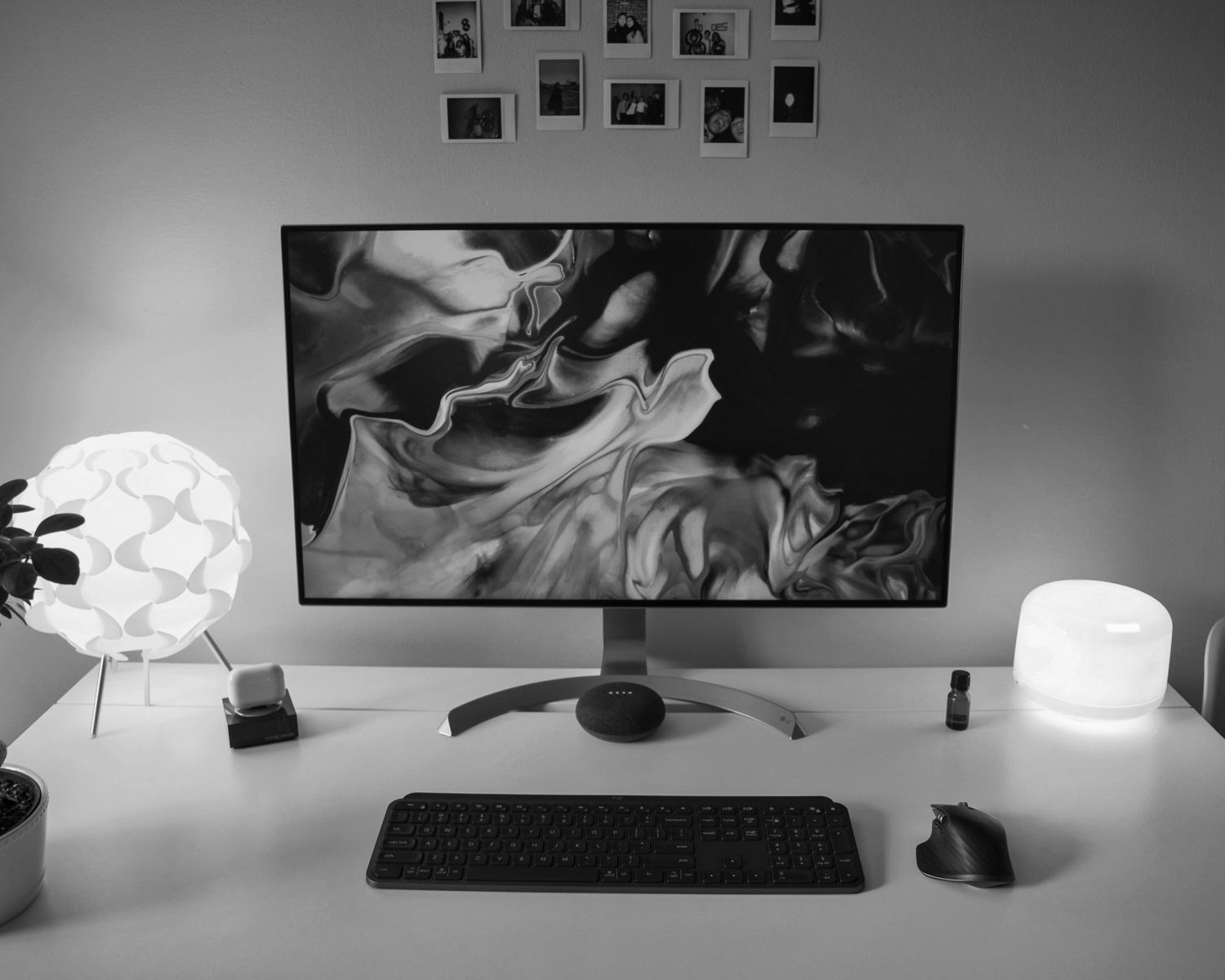 black flat screen computer monitor