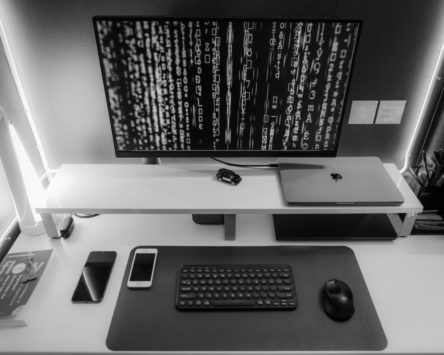 a desktop computer sitting on top of a desk