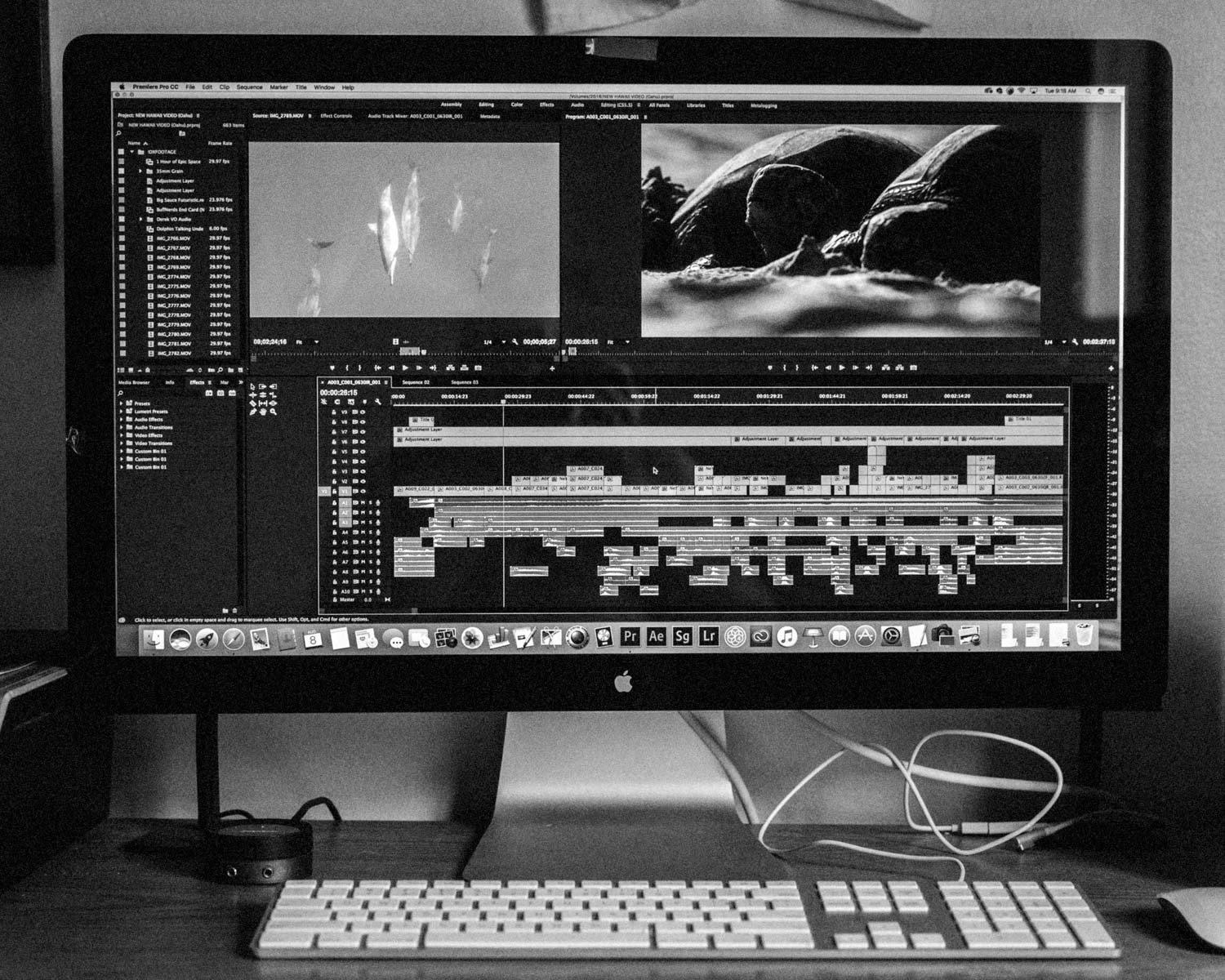 black iMac, Apple Magic Keyboard, and Apple Magic Mouse