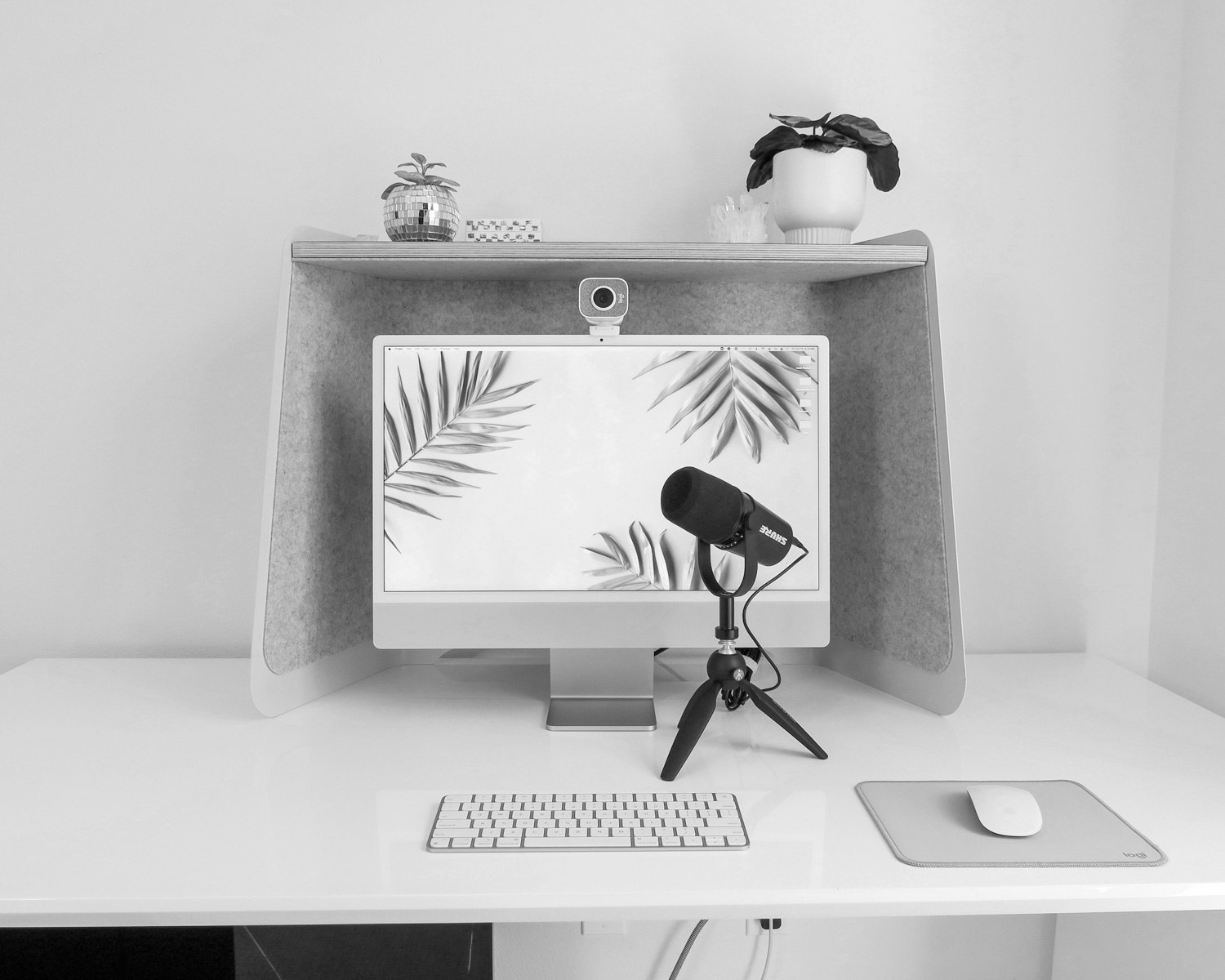 a computer on a desk